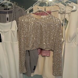 Beautiful Sequin Pearl Top